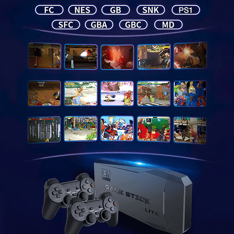 GameStick Pro® Consola 4K + 10.000 Juegos de 9 Consolas + 2 Mandos - Colibri Plaza